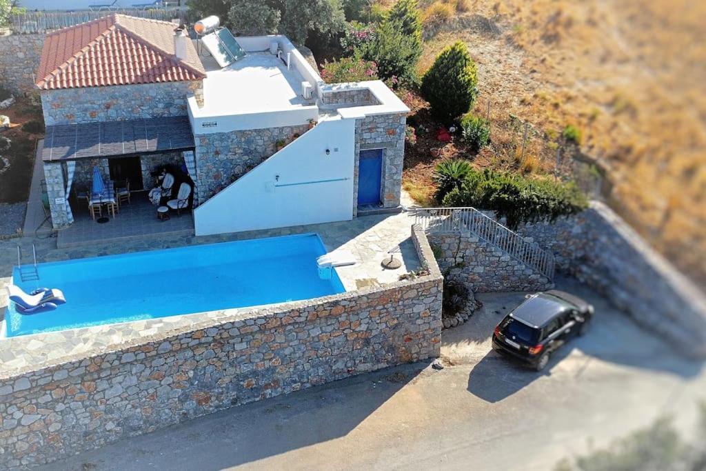 Villa Mavri Ruhige Private Pool Villa, Meerblick Agia Paraskevi  Extérieur photo